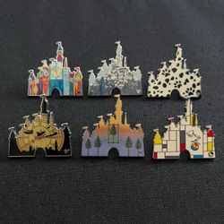 Disneyland Pin castle series full set
