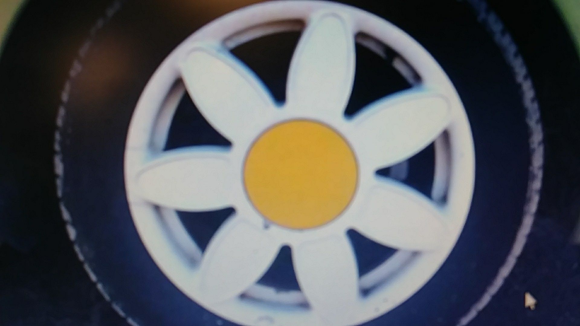 Beetle wheels. Volkswagen daisy wheels.