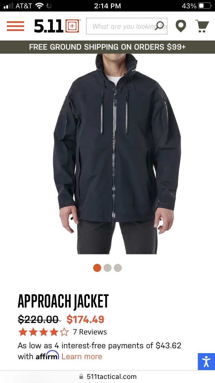 Approach jacket 5.11 deals