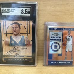 Klay Thompson Rookie On Card Auto and Numbered /49 Cards – Near Mint