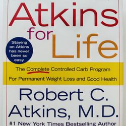 ATKINS FOR LIFE- COMPLETE CONTROLLED CARB PROGRAM- BOOK 