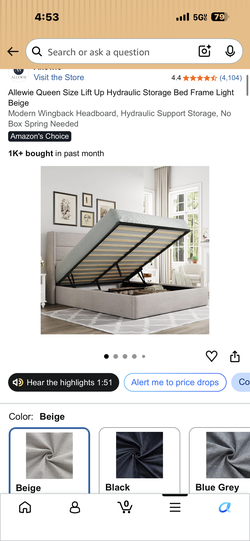 Queen bed frame