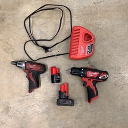 M12 Milwaukee Impact Driver And Drill 