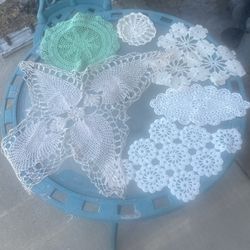 Vintage Doilies From France All 6 For  $8  Firm Good Condition  