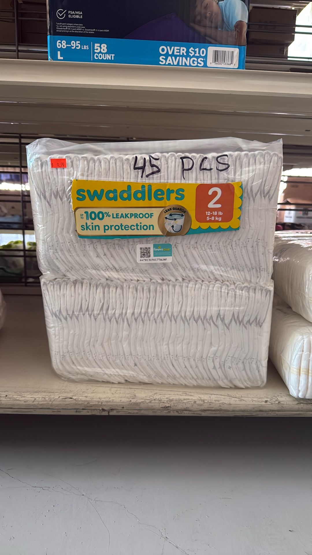 Pampers Sizes 2 Swaddlers