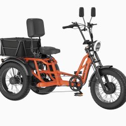 All New MEETONE Tour 2.0 Dual Motor Semi -Recumbent Electric Trike 2400 Watts Peak 20O Miles Range