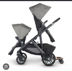 UPPAbaby Vista Double Stroller + PiggyBack Board + Accessories