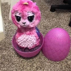 Girl Hatchimals 32in Tall Pink Toy(test in person)