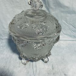 FOOTED BOWL - JEANETTE GLASS  1940-50s - $5