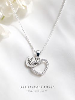 Silver Heart Pendant Necklace