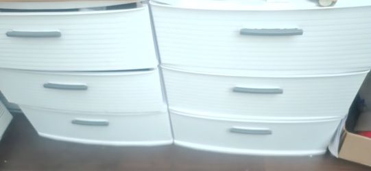 3 Drawer Wide Tower White
