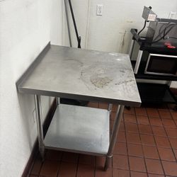 24” x 24” Commercial Sainless Steel Equipment Table