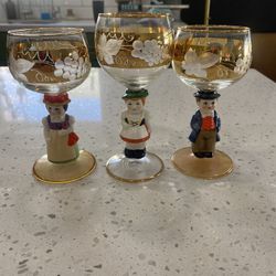 Vintage Goebel Hummel wine glasses