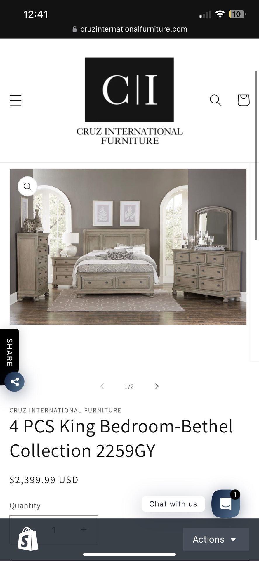 New King Bedroom Set