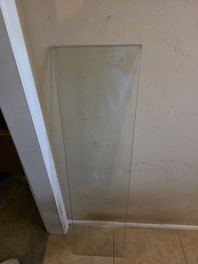 Floating Glass Shelves.  48 Inches x 12 Inches By 1/4 Inch