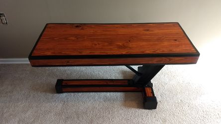 Coffee table or can be used TV stand.. make out of 4x4 wood steel H. beam and rebar .. one of a kind solid piece of art