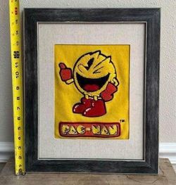 Retro Pac Man Framed Art ready to hang Just $15