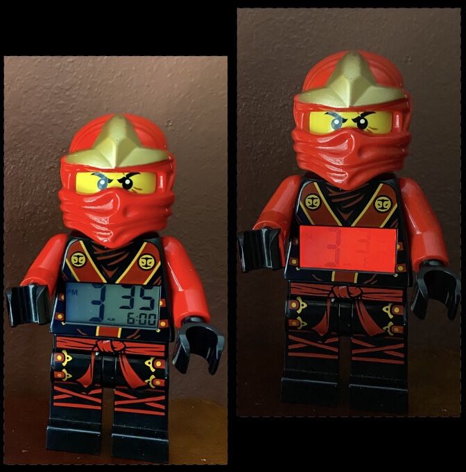 Lego NINJAGO Kai Red Digital Alarm Clock