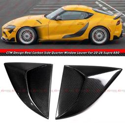 20-26 Toyota Supra Real Carbon Fiber Side Window Louver