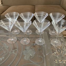 New Mikasa Martini Glasses Sets  & Crstal Shaker