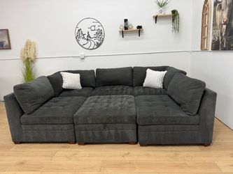 Gray Tisdale Sectional Couch Free Delivery