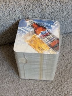 100 beer coasters sealed Coors world’s most refreshing beer