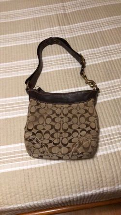 Coach Signature Jacquard Shoulder/Crossbody Hobo Bag Vintage