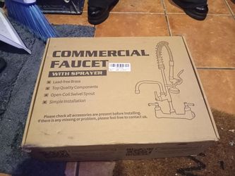 For sale: brand new commercial sink faucet with sprayer
