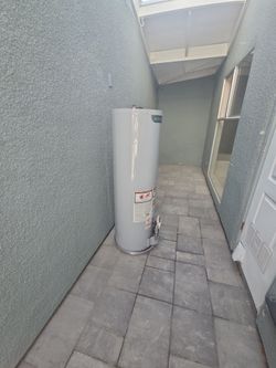 Hot water