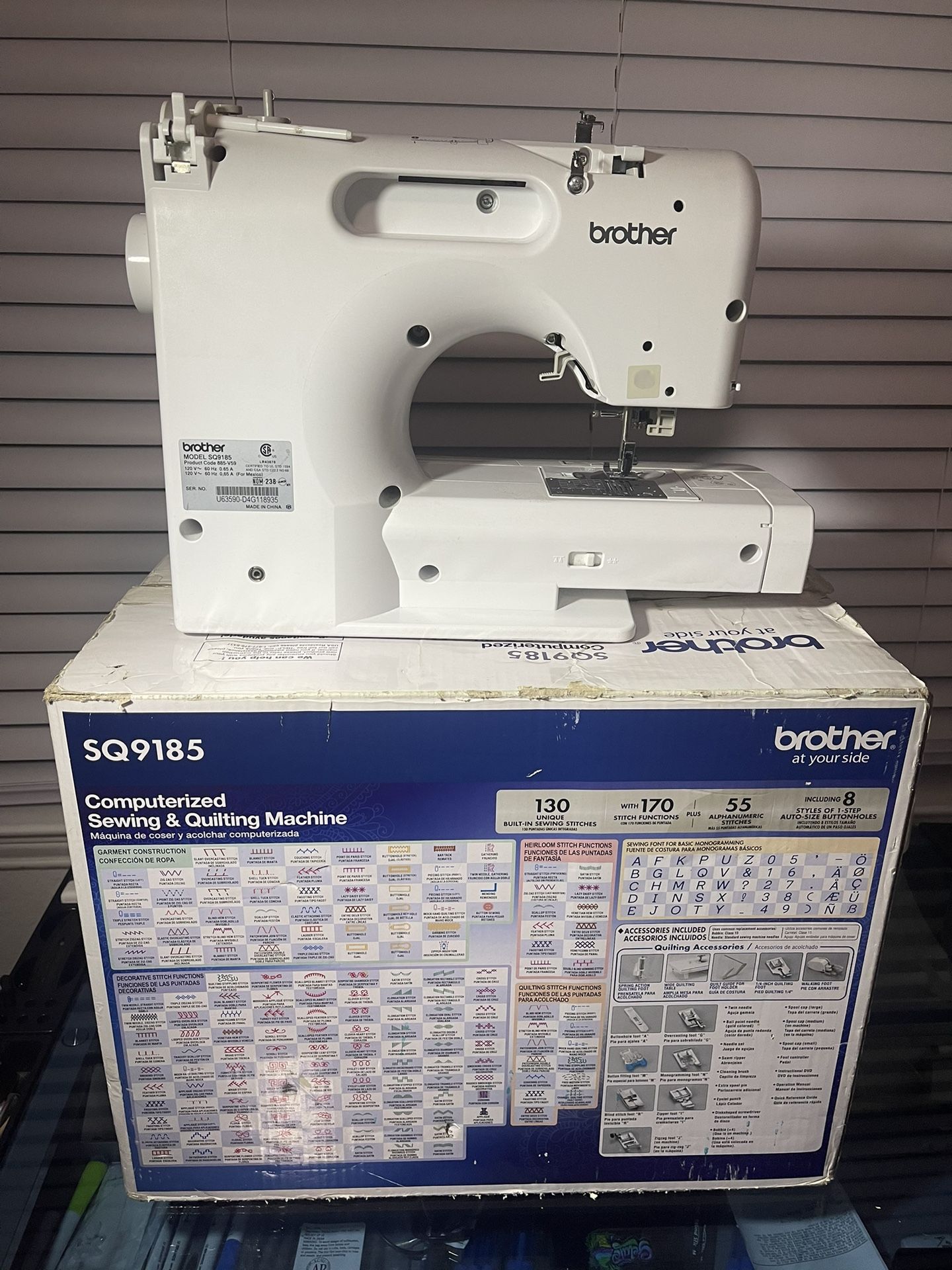 Brother SQ9185 Sewing And Quilting Machine for Sale in Clermont, FL