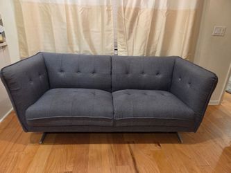 Modern Tufted 3-Seater Sofa / Couch (Dark Gray / Charcoal)