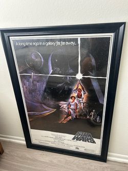 Framed Starwars poster