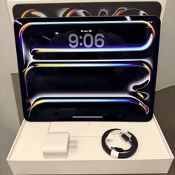 Apple iPad Pro 13 Inch!! (M4) 256 GB WiFi & Cellular!! Open Box NEW Unlocked Use Any Carrier.  Hablo Espanol