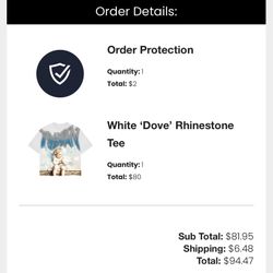 Mixed Emotion Rhinestone Tee New