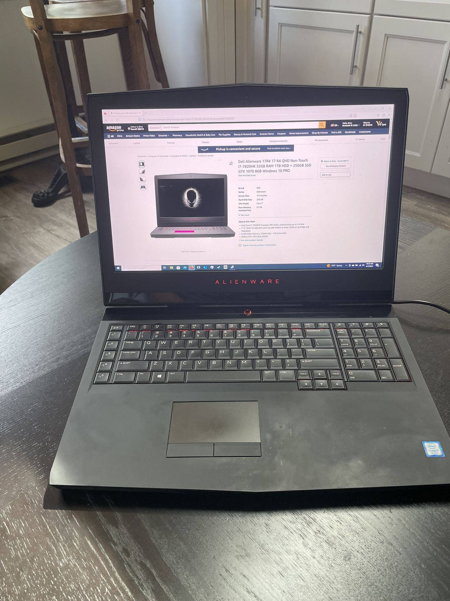 Gaming Laptop - Alienware 17 R4 GTX 1070, 32GB Ram