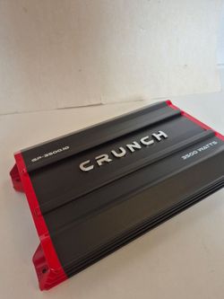 CRUNCH 3500 WATTS MONOBLOCK 1 OHM STABLE BUILT IN CROSSOVER WITH BASS CONTROL CAR AMPLIFIER