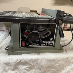 Delta Motorized 10” bench Saw