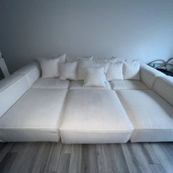White Sectional 