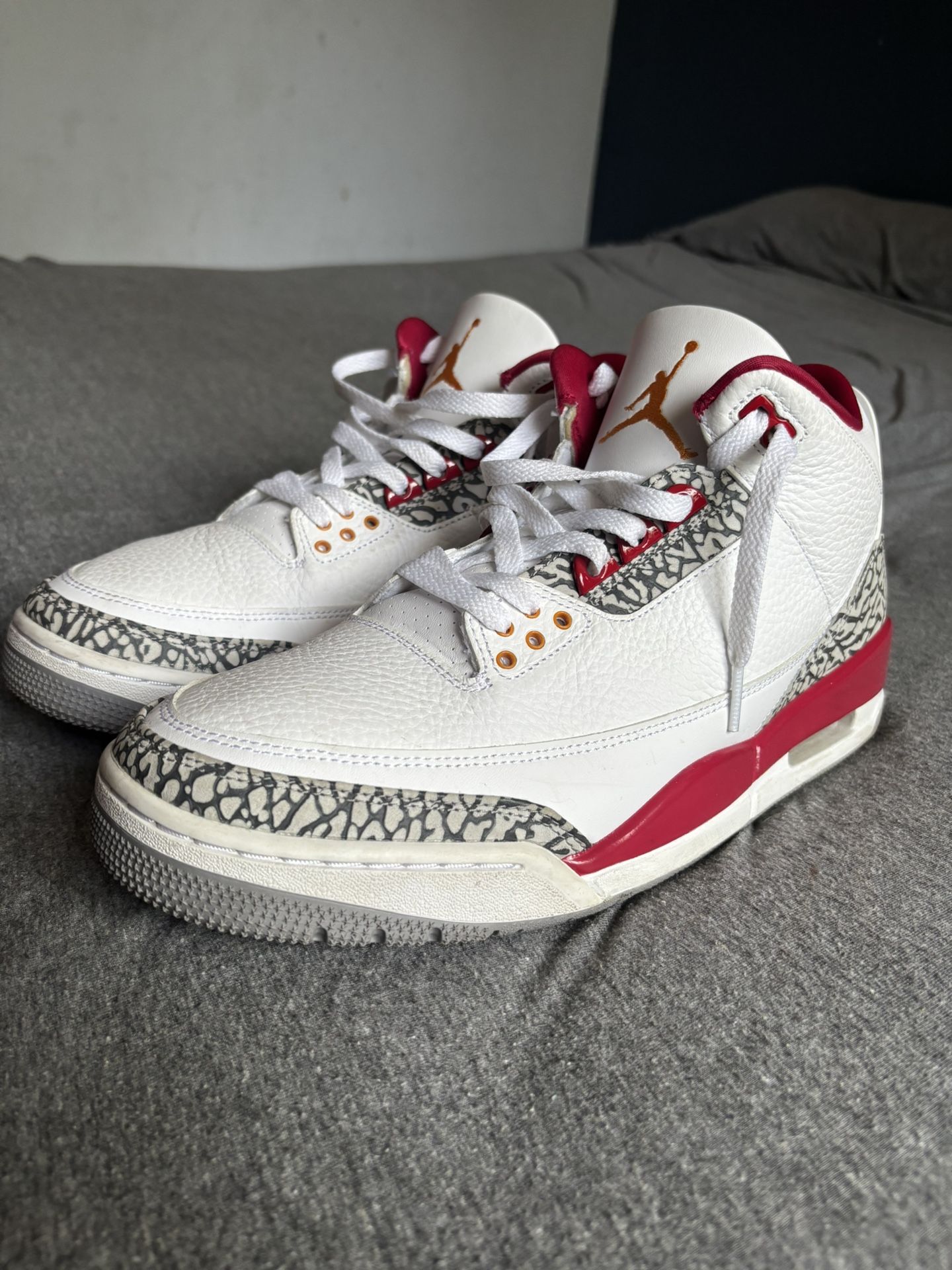 Cardinal Red Jordan 3 Size 12