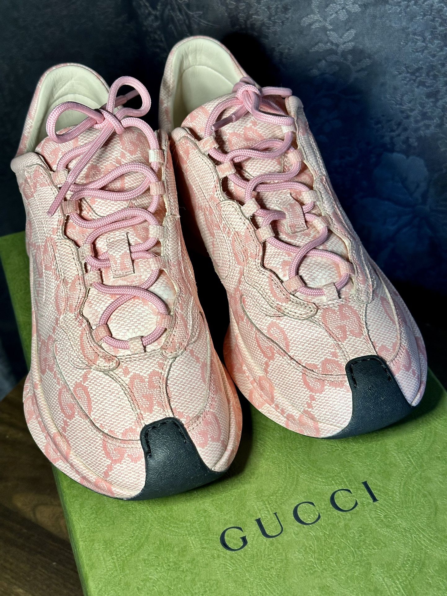 Pink Monogram Gucci Sneakers EU 38