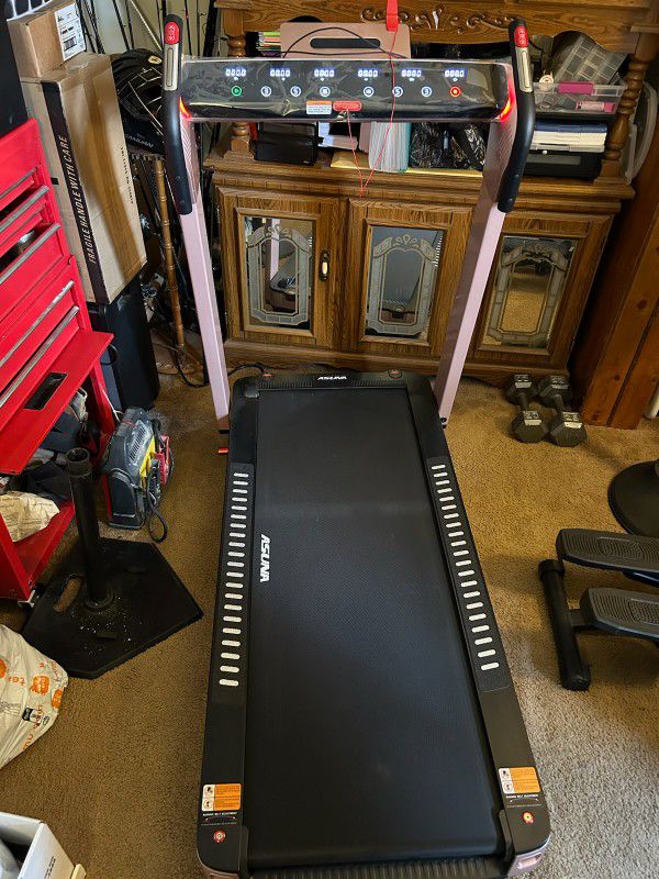 Space Saving Treadmill With Incline (Pink)