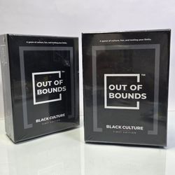 Out of Bounds Black Culture Card Game – First Edition – New Sealed Taboo‐Style