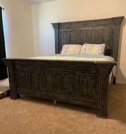 King Bedframe + Emma Mattress + Box spring
