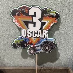 Monster Jam Cake Topper