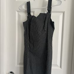 Black Striped Dress
