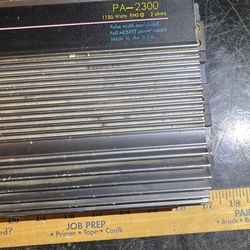 EARTHQUAKE PA-2300 カーアンプ Old School Earthquake PA-2300 Car Audio Amplifier - YouTube