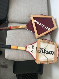 Vintage tennis racquets