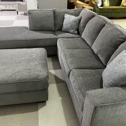 L Shaped Modular Sectional Couch W Chaise Set 🌟 Color Options ⭐$39 Down Payment with Financing ⭐ 90 Days same as cash