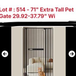 HEAVY DUTTY 71” TALL CAT GATE… NEW IN BOX
