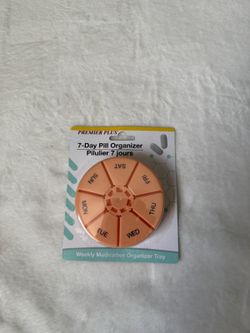 Premier Plus 7-Day Round Pill Organizer - New